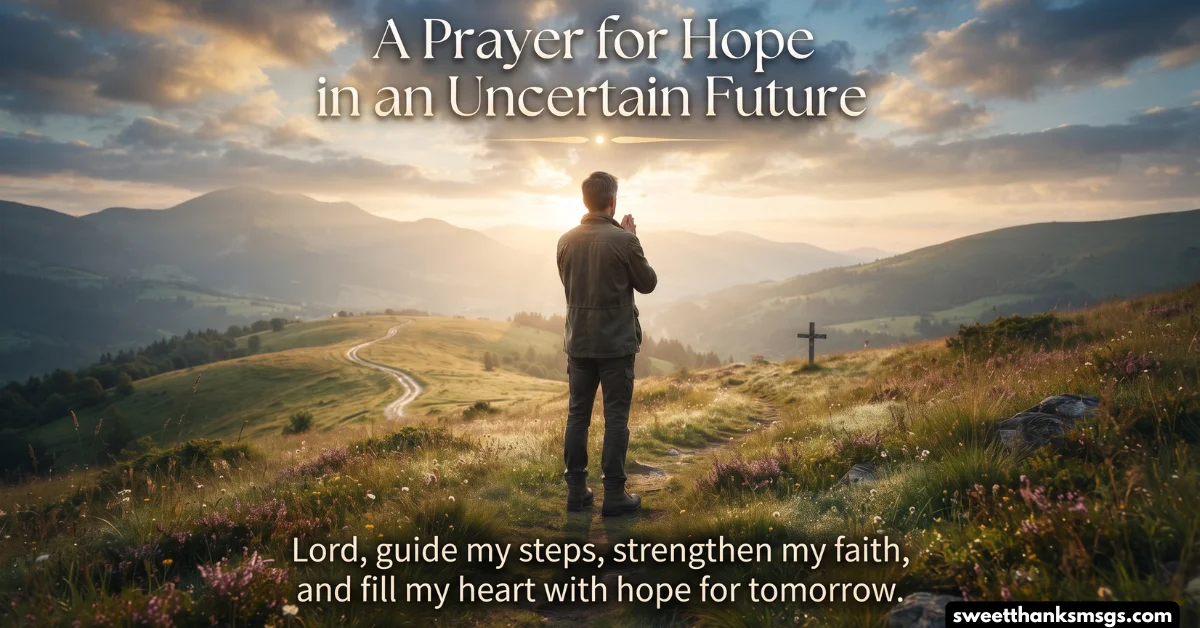 A Prayer for Hope in an Uncertain Future
