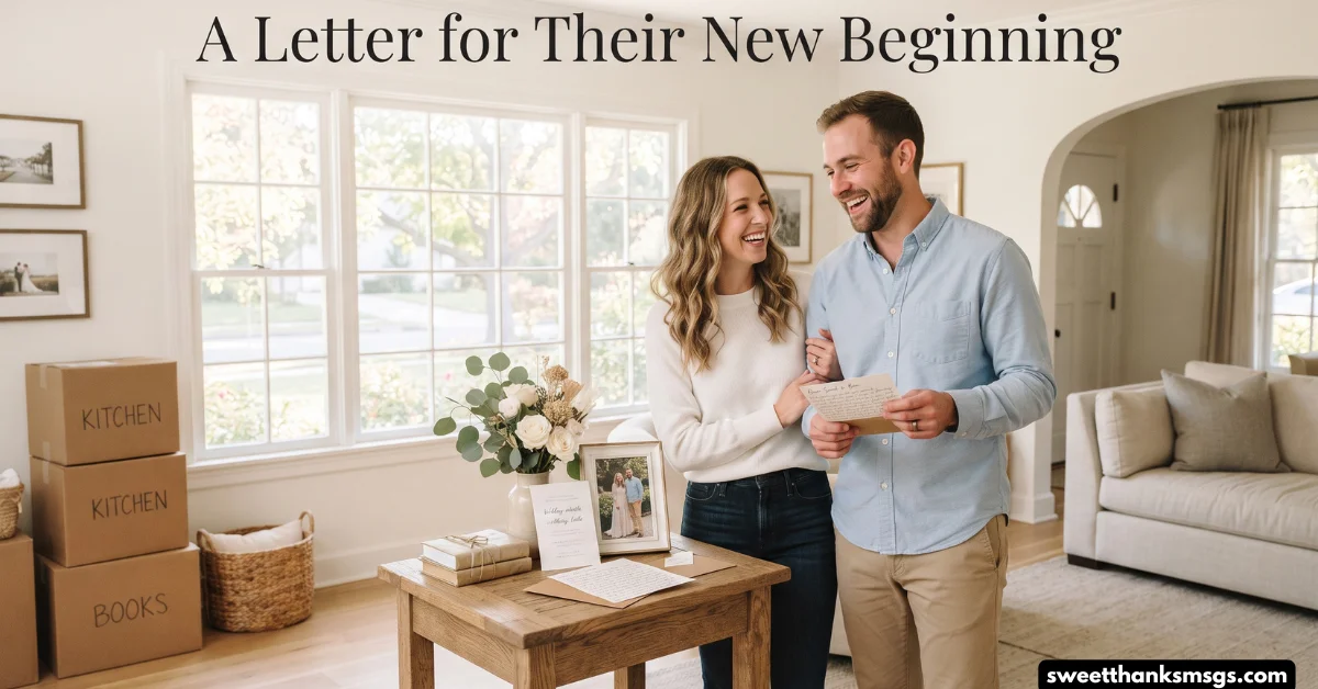 A Letter for Their New Beginning