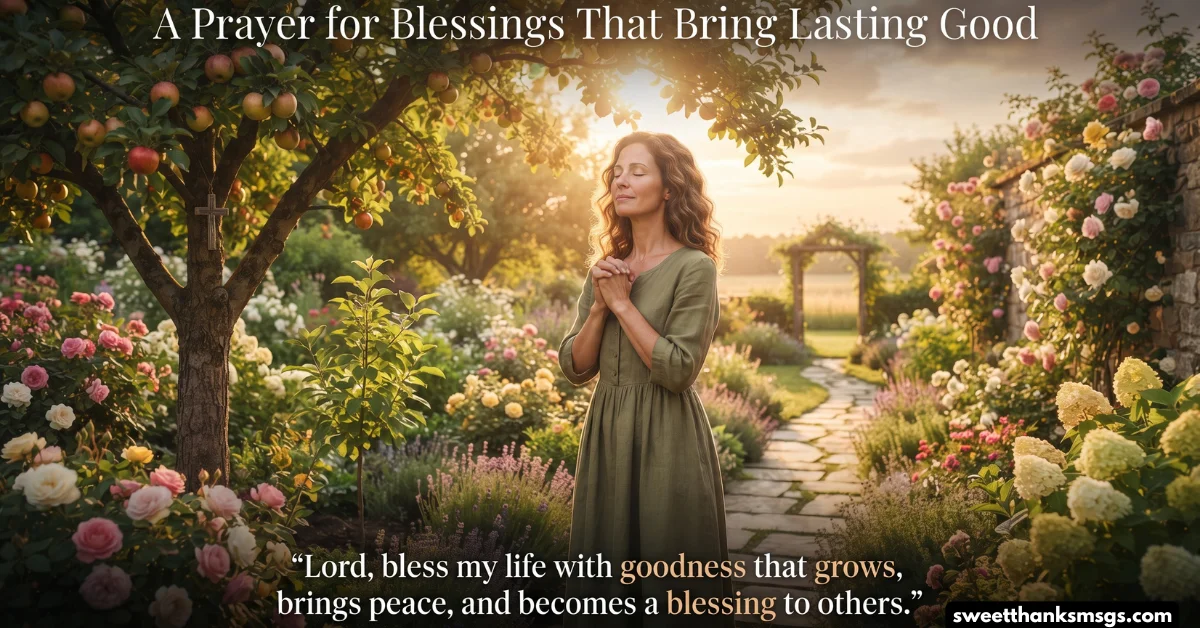 A Prayer for Blessings That Bring Lasting Good