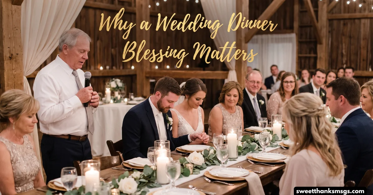 Why a Wedding Dinner Blessing Matters