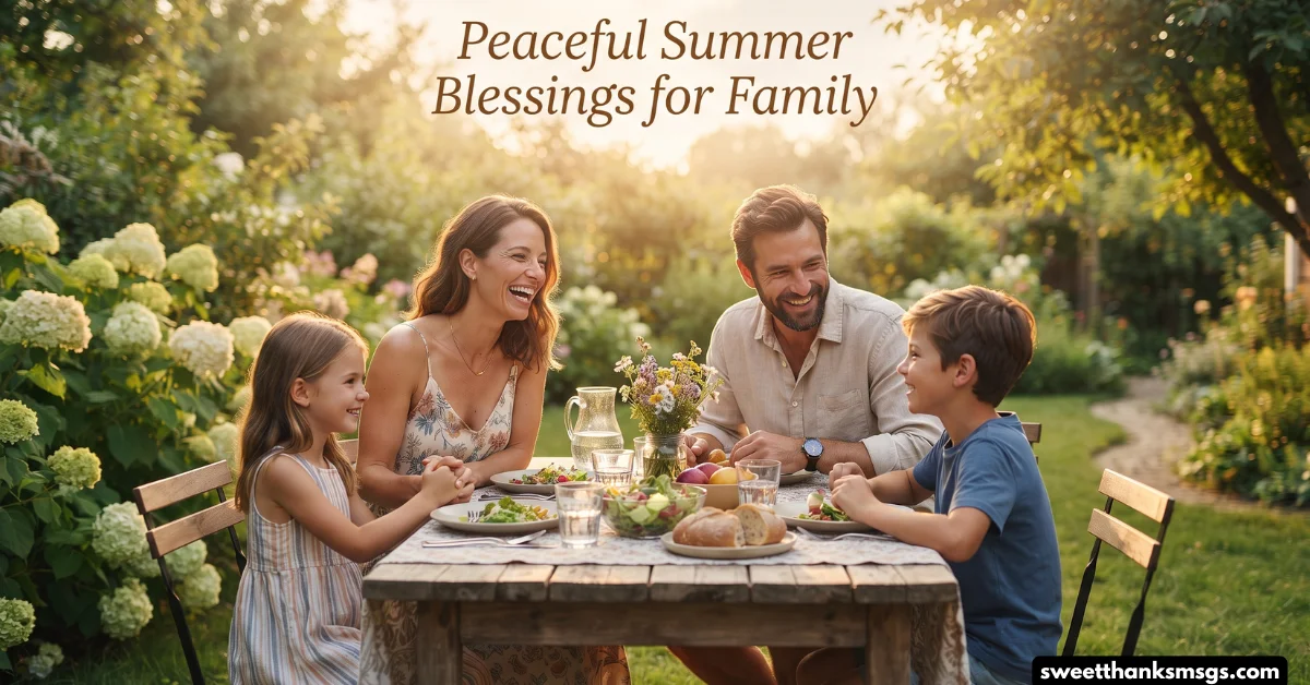 Peaceful Summer Blessings for Family