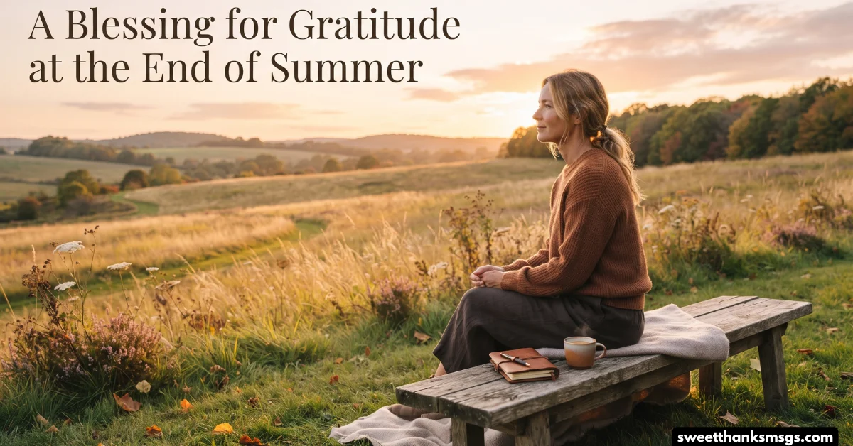A Blessing for Gratitude at the End of Summer