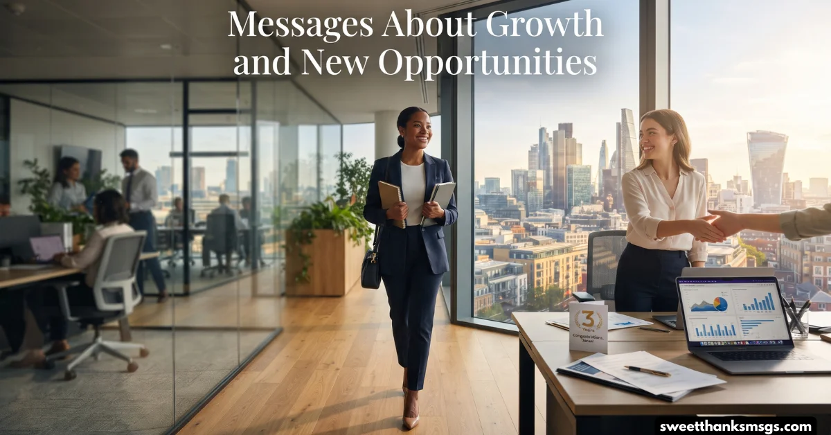 Messages About Growth and New Opportunities